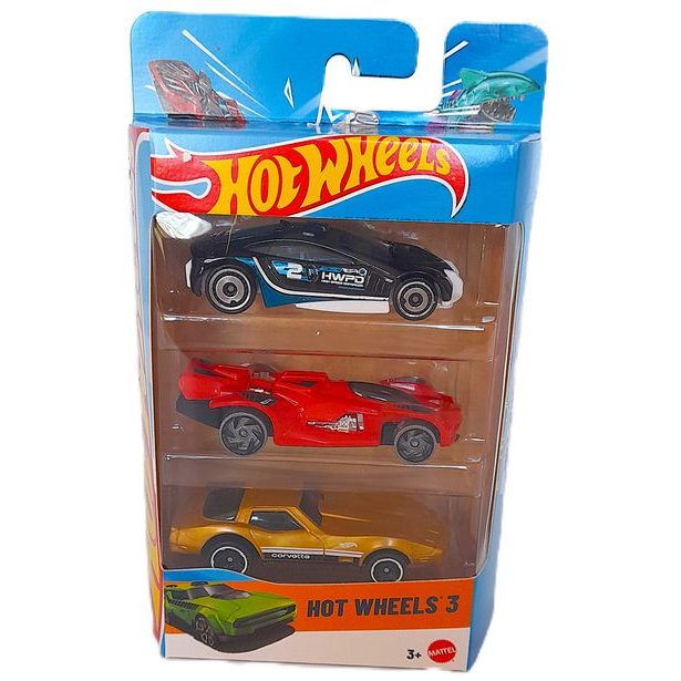 HW Autíčka sada 3ks