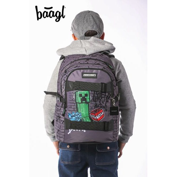 BAAGL SET 3 Skate Minecraft TNT: Batoh, Etue, Sáček