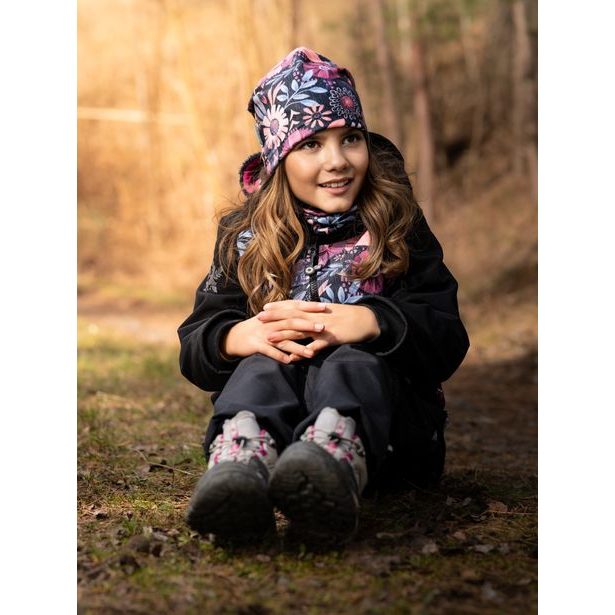 Unuo, Dětský nákrčník z fleecu Basic, Kouzelné květiny