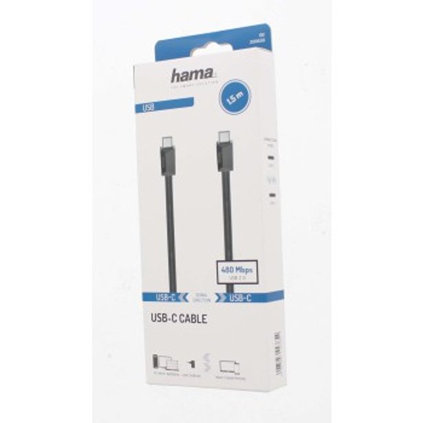 Hama USB-C 2.0 kabel typ C-C 1,5 m
