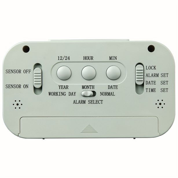 Hama RC 660, digitální budík, řízený rádiovým signálem, mátově zelený