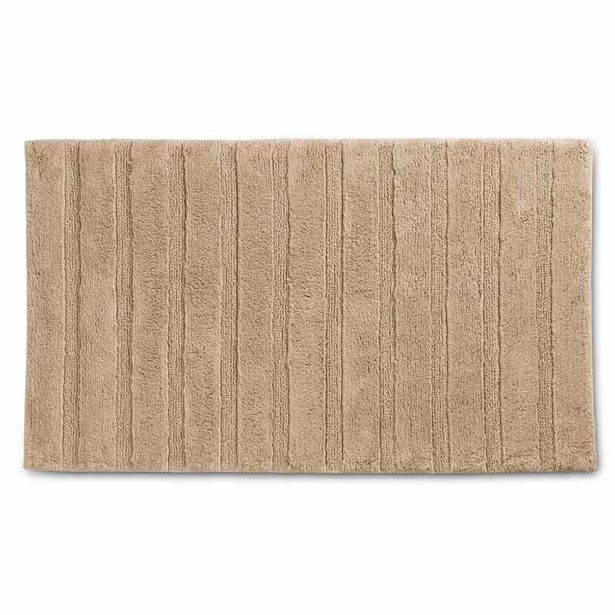KELA Koupelnová předložka Megan 100% bavlna béžová 120x70x1,6cm KL-24711