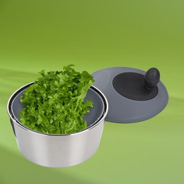 KELA Odstředivka na salát Romy nerez 18/10 stříbrná matná 12,0cm 24,5cm 4,0l KL-12149