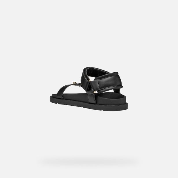 Černé dívčí sandály Geox Sandal Foammentera