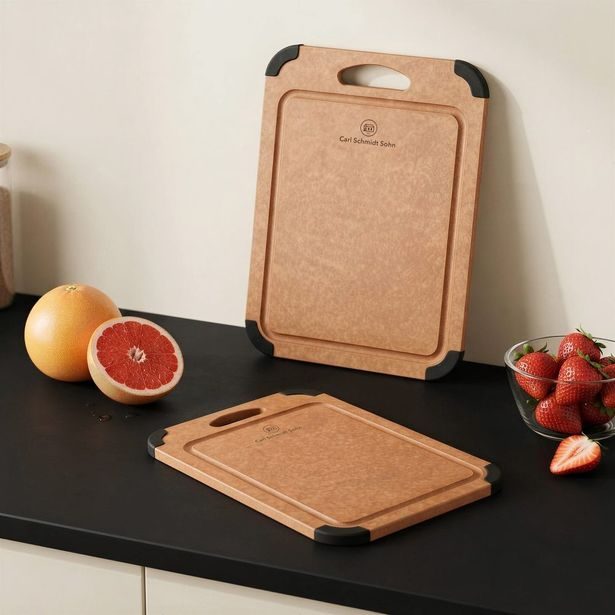 CS KOCHSYSTEME Kuchyňské prkénko s drážkou protiskluzové Lübeck 37 × 28 cm CS-082260