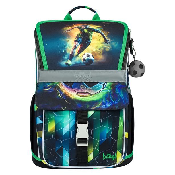 BAAGL SET 5 Zippy Fotbal Hráč: aktovka, penál, sáček, zástěra, peněženka