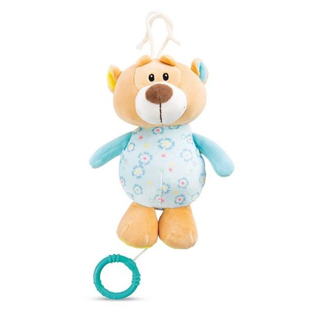 NICI NICI MFN plyš Medvídek na zavěšení s hracím strojkem, 18cm
