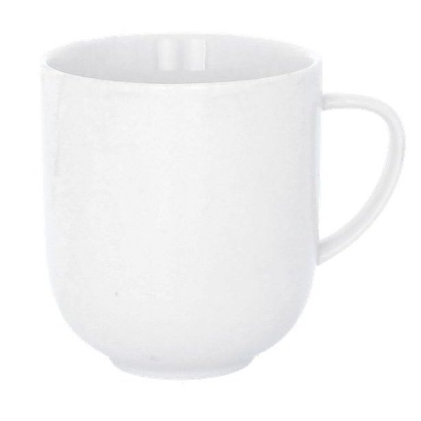 hrnek 500ml, KLASIK, bílý porcelán
