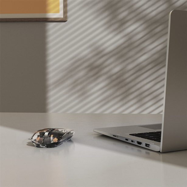 Hama bezdrátová Multi Device myš WM-600, plochá, tichá, transparentní