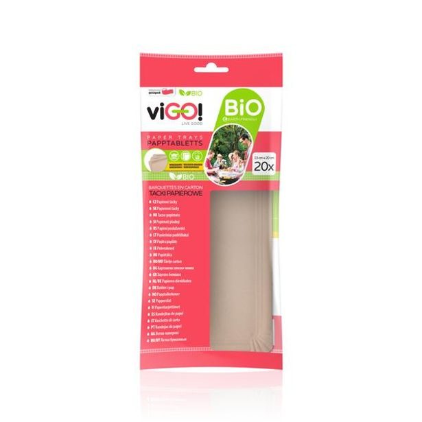 VIGO VIGO! TÁCKY PAPÍROVÉ HNĚDÉ 13X20 CM, 20 KS_hamashop