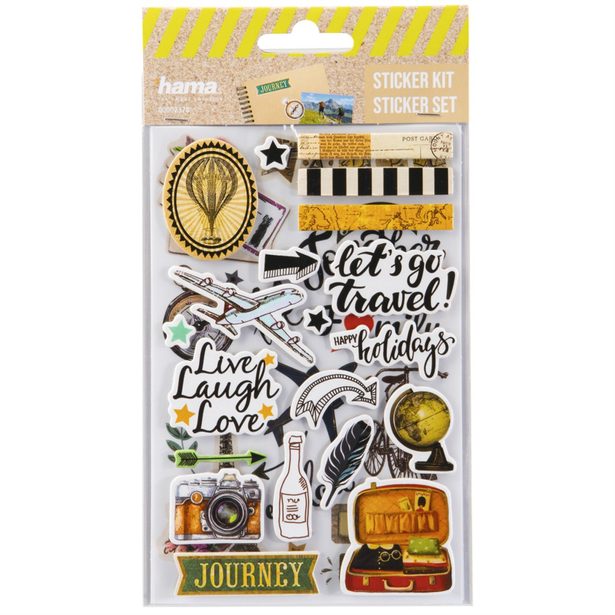Hama samolepky pro kreativní tvorbu, různé motivy, balení 30 setů (cena je uvedená za 1 set)