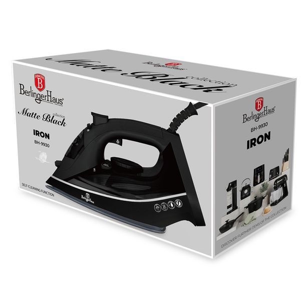 BERLINGERHAUS Žehlička napařovací 2200 W Matte Black Collection BH-9930