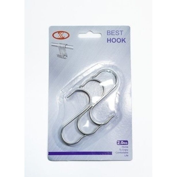 háček- 3ks-k tyči na kuch.náčiní, kov