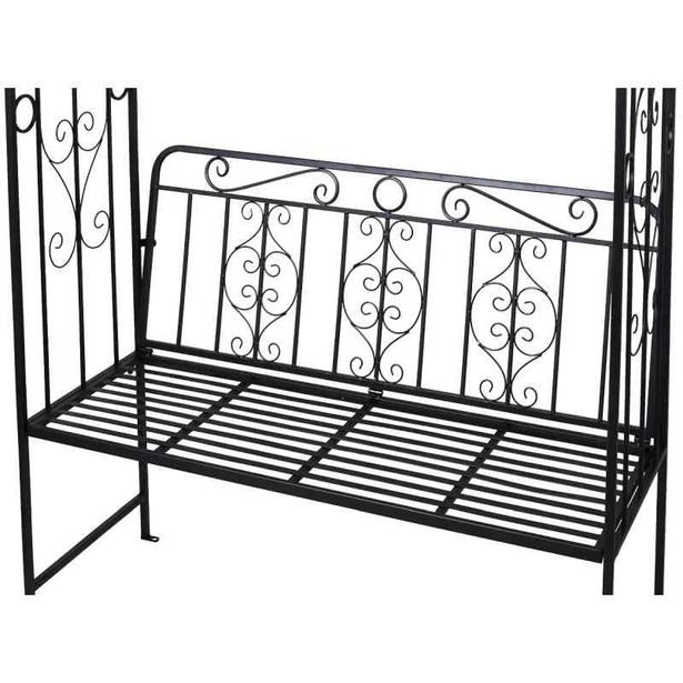 PROGARDEN Zahradní oblouk na růže s lavičkou 121 x 230 cm KO-X77000120