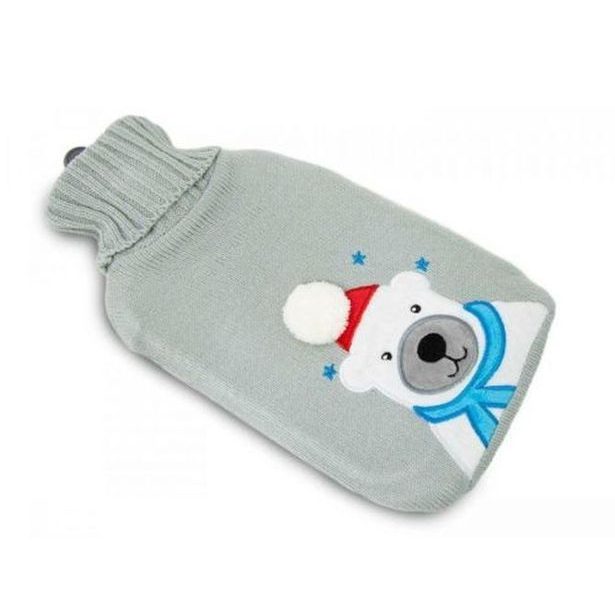 termofor 2,0l, MEDVÍDEK 0395, obal šedý ÚPLET