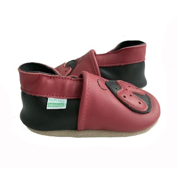 Hopi Hop Barefoot kožené capáčky - beruška