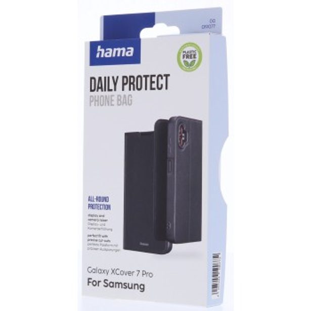 Hama Daily Protect, pouzdro-knížka pro Samsung Galaxy XCover 7 Pro, funkce stojanu, černé