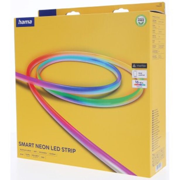 Hama SMART WiFi neonový LED pásek, RGBIC, Matter, nastavení barev a intenzity, 5 m