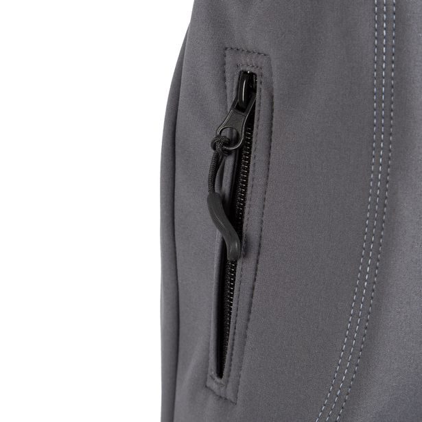 MODADETI_ADELLiNO Softshellové nepromokavé kalhoty podšité fleecem šedé