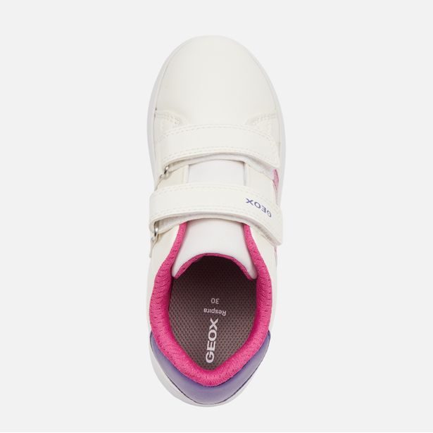 Bílé dívčí tenisky Geox Eclyper Girl
