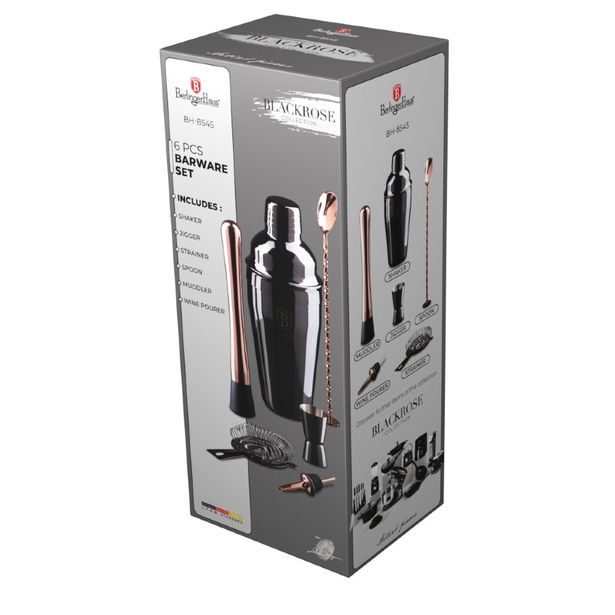 BERLINGERHAUS Barmanská sada 6 ks Black Rose Collection BH-8545