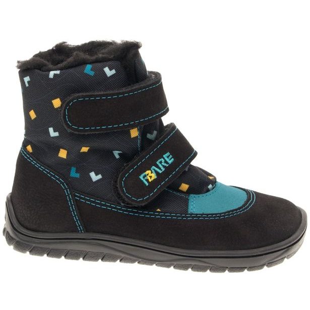 FARE BARE dětské zimní nepromokavé boty - Černé