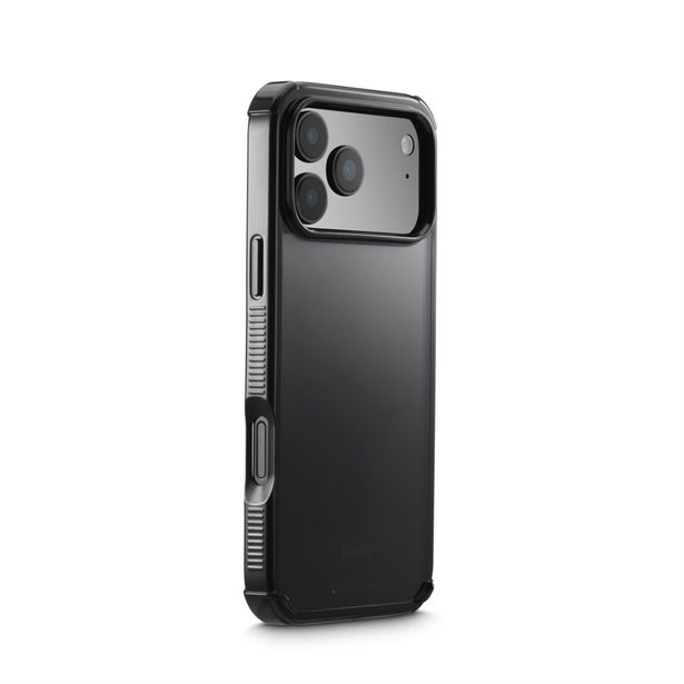 Hama Extreme Protect, kryt pro Apple iPhone 17 Pro Max, materiál D3O®, průhledný černý