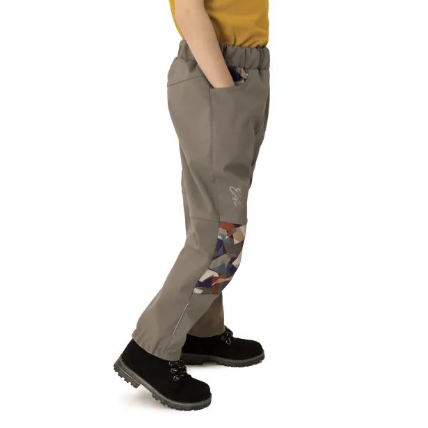 ESITO Dětské softshellové kalhoty DUO Geometrics - béžová / 86