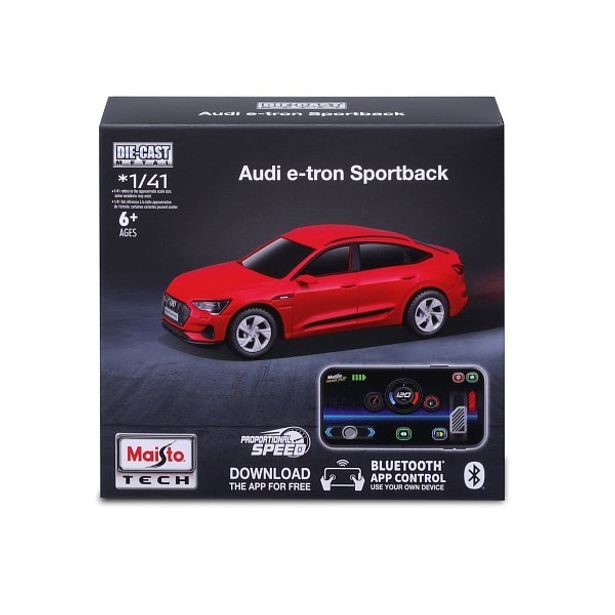 Maisto Maisto RC - DIE-CAST METAL se světly, Audi e-tron Sportback, 1:41, 2,4GHz, USB, XTR, Bluetooth 5.0