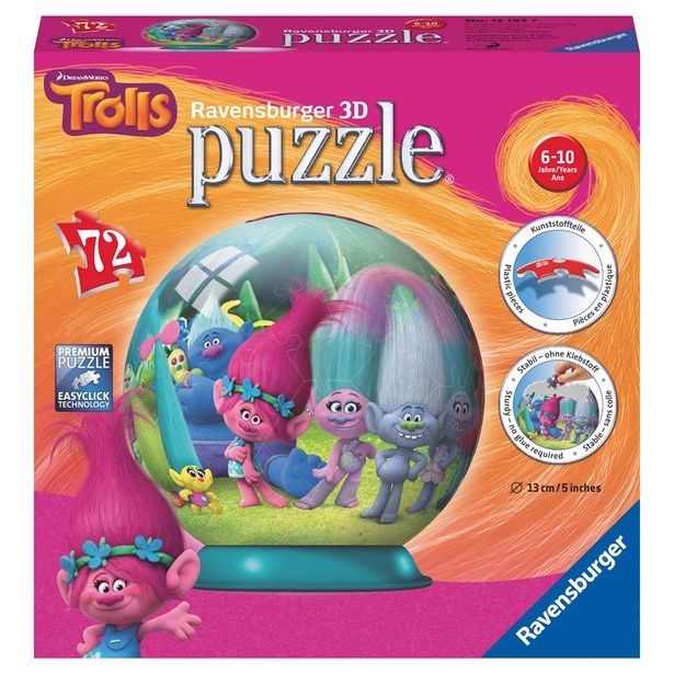 Trollové puzzleball 72 dílků