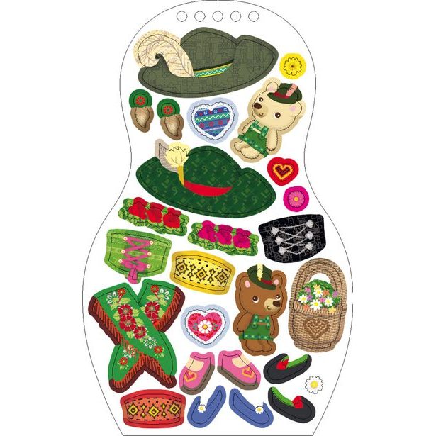 Obliekame nemecké bábiky HANNA – Maľovanky Baagl