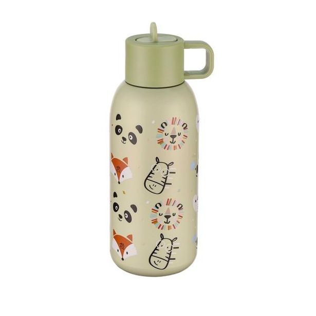 Nezařazeno TERMOSKA 350ML ZELENÁ POTISK ZVÍŘÁTKO