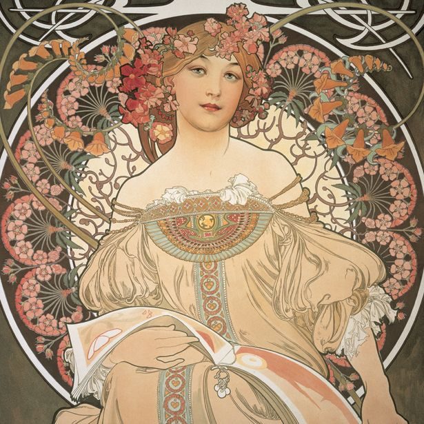 NOTIQUE Poznámkový kalendář Alfons Mucha 2027, 20 x 20 cm