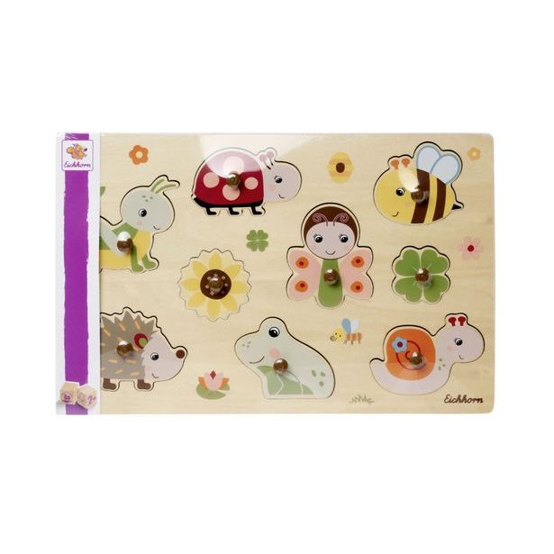 Dřevěné puzzle, 9 dílků, 2 druhy, DP12