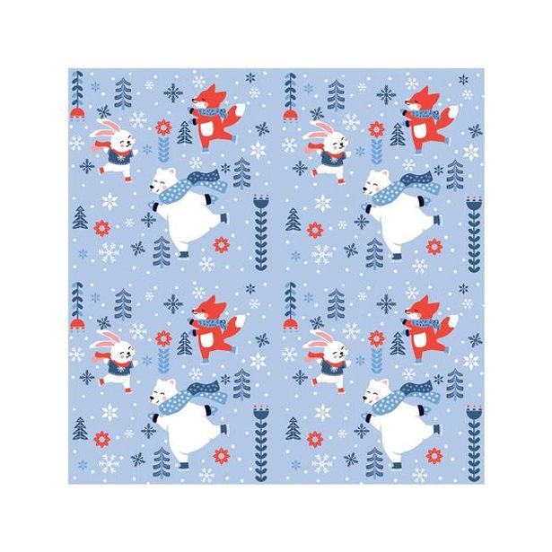 PROCOS UBROUSKY ZIMNÍ RADOVÁNKY SE ZVÍŘÁTKY 3VRSTVÉ 33X33_hamashop