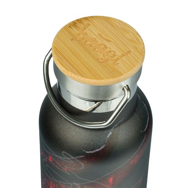 BAAGL Termoláhev s bambusovým víčkem Láva, 500 ml