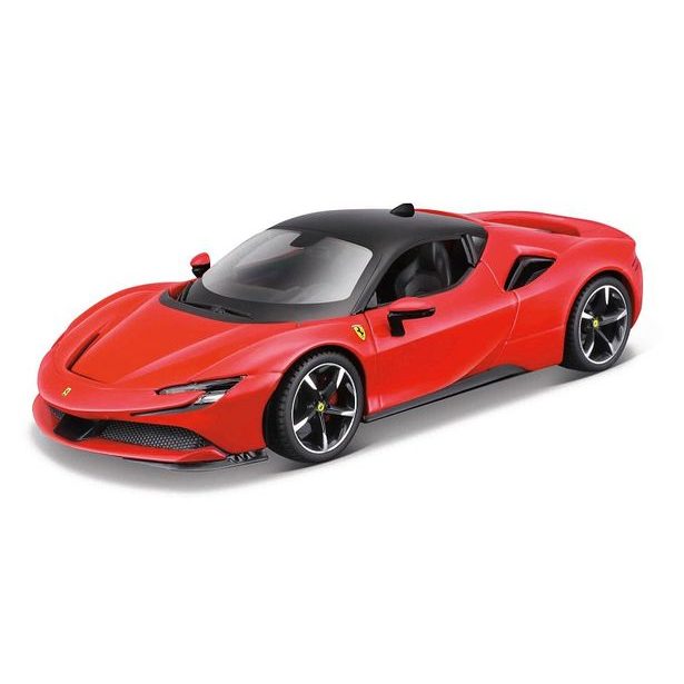 Maisto M. Ferrari Assembly line, SF90 Stradale, RED, window box, 1:24
