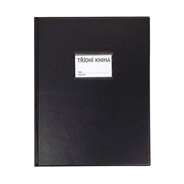 Desky na třídní knihu A4 okénko - černá 1-132X