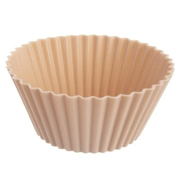 form.d 5,5cm, 6ks, na muffiny oranžová, silikon