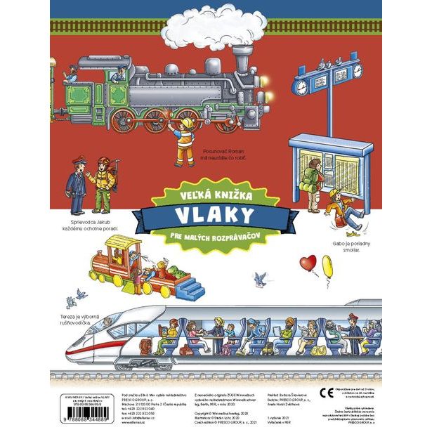 Veľká knižka VLAKY pre malých rozprávačov