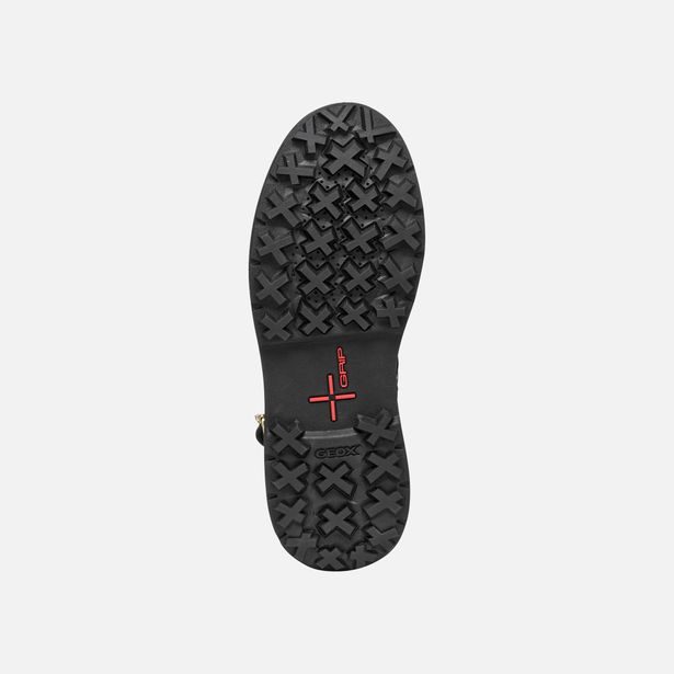 Černá dámská kotníková obuv Geox Lamidie + Grip ABX