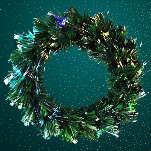 HOMESTYLING Vánoční věnec s LED osvětlením 50 cm barevný KO-AFB000140