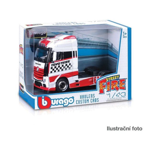 Bburago Bburago - Auta Street Fire, Haulers custom cabs, 1:43, assort