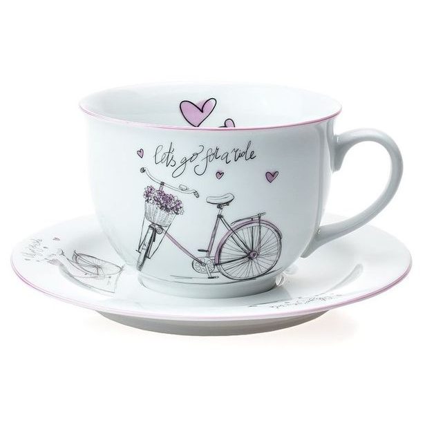 šapo 500ml, 1ks, OLGA-DÁMSKÉ KOLO, čes.porcelán