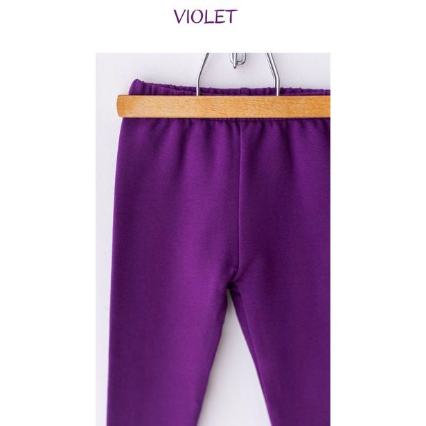 Termo legíny dívčí jednobarevné violet