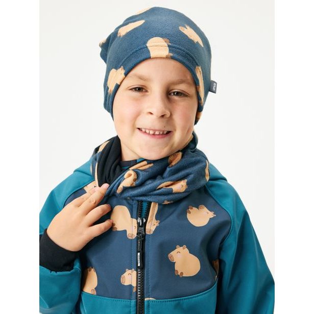 Unuo Dětský nákrčník z fleecu Basic, Kapybary