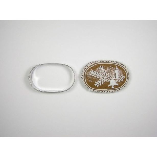 vykr.NR 0019 Ovál, 6cm, moka č.3