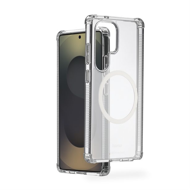 Hama Extreme Protect, kryt pro Samsung Galaxy S25 Ultra, magnetický, D3O®, nežloutne, průhledný