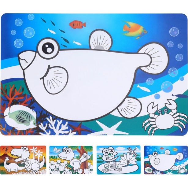 prostírání 43,5x28,5 cm, ZVÍŘÁTKA, 4 druhy, plast