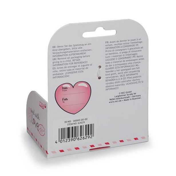 NICI NICI plyš Motýlek Love 10cm, v dárkové krabičce